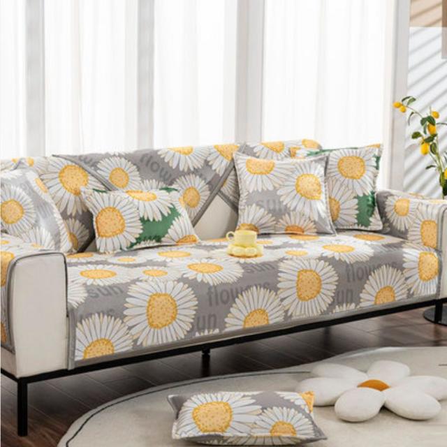 SO153夏用冷感ソファーシート ソファーカバー シーズン通用タイプ サイズオーダー可能 滑りどめ生地 1点セットの通販は 15,147円