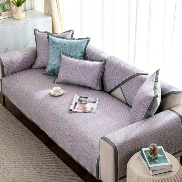 SO155夏用冷感ソファーシート ソファーカバー シーズン通用タイプ サイズオーダー可能 滑りどめ生地 1点セットの通販は 15,147円