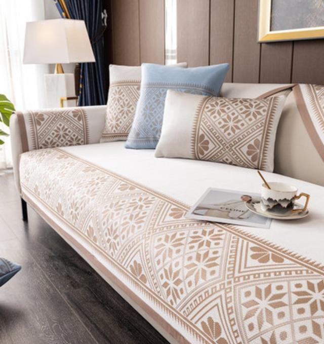 SO156夏用冷感ソファーシート ソファーカバー シーズン通用タイプ サイズオーダー可能 滑りどめ生地 1点セットの通販は