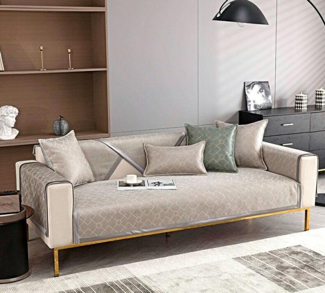 SO159夏用冷感ソファーシート ソファーカバー シーズン通用タイプ サイズオーダー可能 滑りどめ生地 1点セット