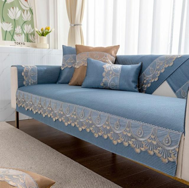 SO143夏用冷感ソファーシート ソファーカバー シーズン通用タイプ サイズオーダー可能 滑りどめ生地 1点セット