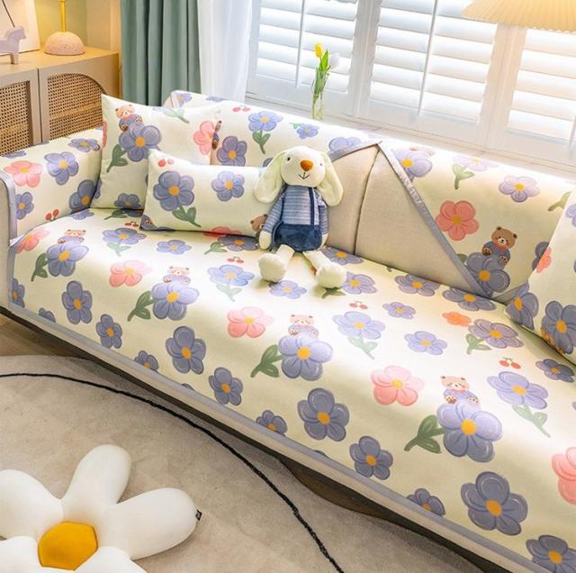 SO148夏用冷感ソファーシート ソファーカバー シーズン通用タイプ サイズオーダー可能 滑りどめ生地 1点セットの通販は