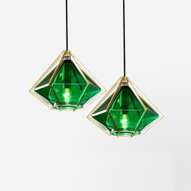 L37-4ガラス.ペンダントライト．洋風照明 シャンデリア 北欧デザイン シーリングライト不可 天井照明 1灯 電源直結タイプの通販は