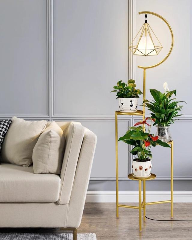 FL16フロアスタンド スタンドライト フロアライト 照明器具 間接照明 植木鉢置き 花台