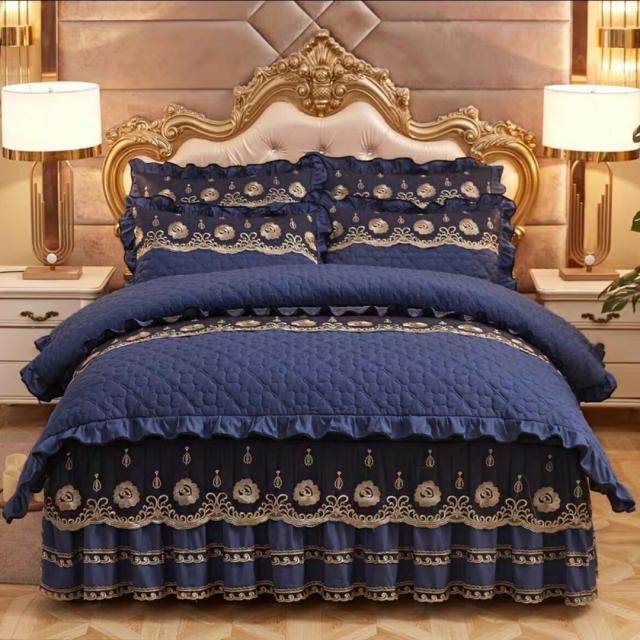 珊瑚絨ワイドダブル ベッド用品4点セット ．寝具 ボックスシーツ 枕  