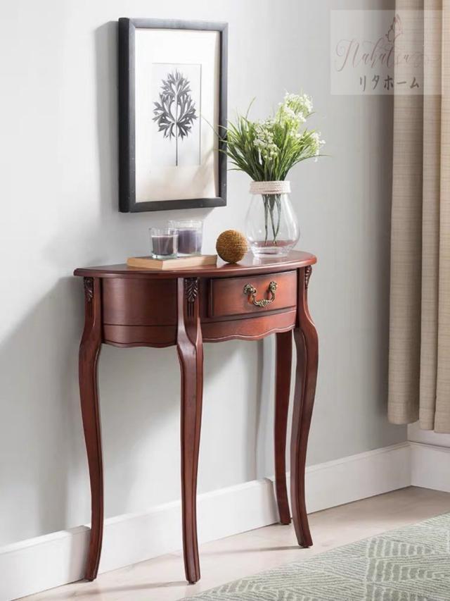 高級サイドテーブル コンソールテーブル ．玄関テーブル 花台 電話台