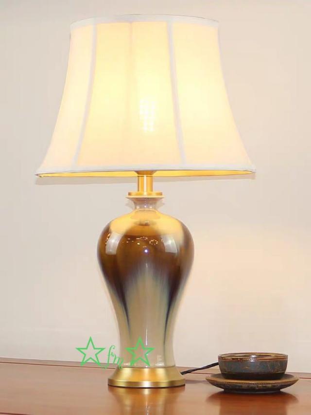照明スタンドライト テーブルランプ デスクライト 卓上ステンド 高級陶器スタンド 高さ61cm