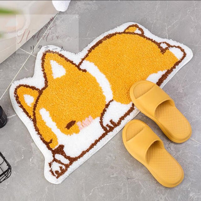 ラグマット リビングマット 玄関マット カーペット．お風呂マット 犬柄雑貨