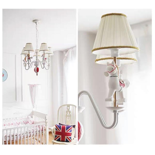 ペンダントライト．洋風照明 子供部屋飾り 天井照明 電源直結タイプの  