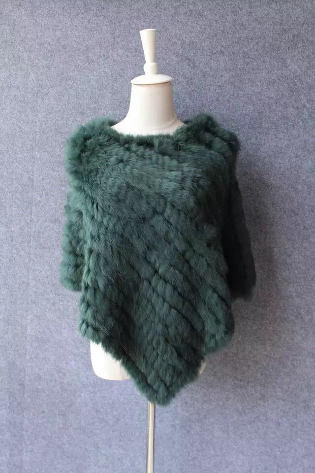 ラビットケープ ．ラビットショール ラビットポンチョ 大判ストール ラビット．肩掛け