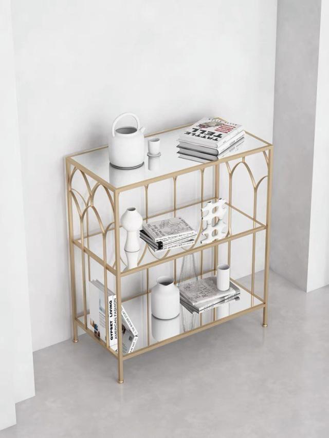 ヨーロピアン ミラーシェルフ サイドテーブル コンソールテーブル 玄関テーブルの通販は