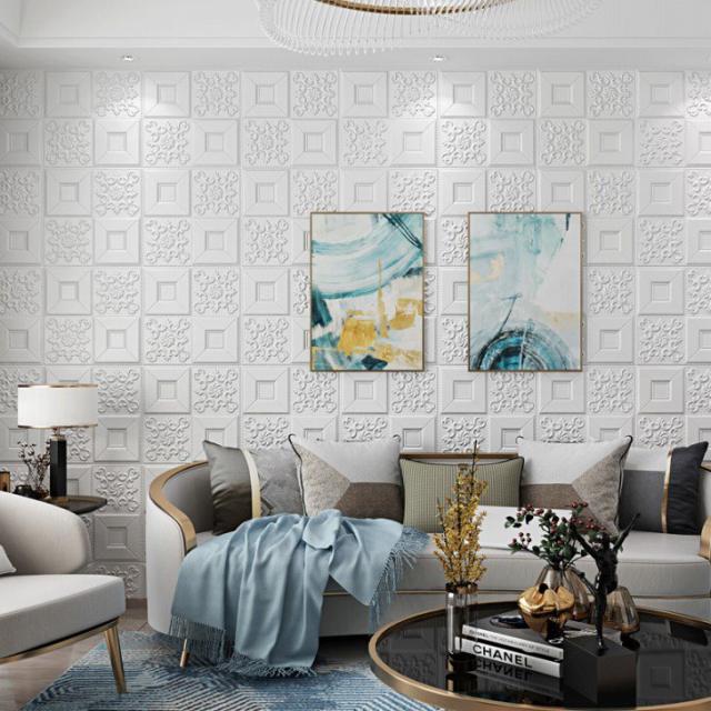 ws3-1背景壁 3D立体レンガ模様壁紙 防水 汚い防止 カビ防止 色選びます 50枚 70cm×77cmの通販は