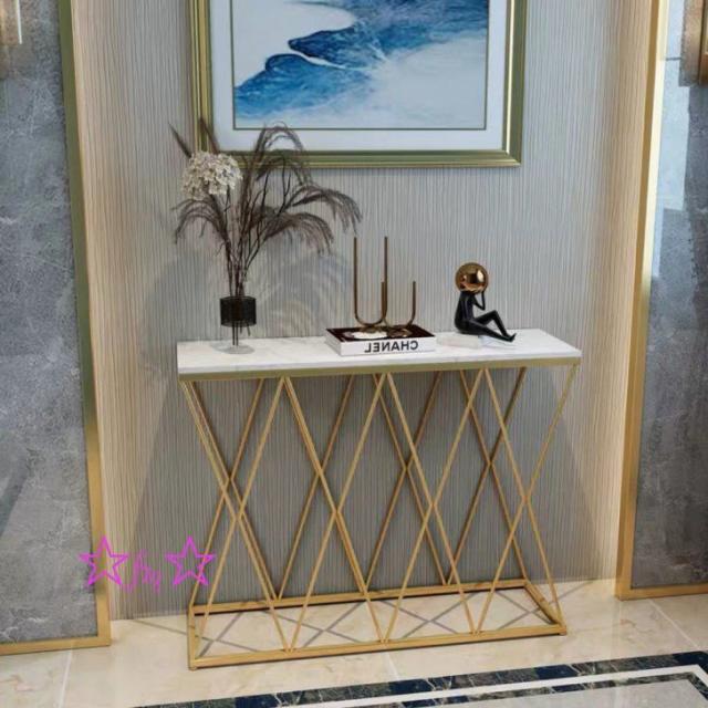 高級人造大理石サイドテーブル コンソールテーブル ．玄関テーブル 花台 電話台 アンティーク調デザインの通販は 178,200円