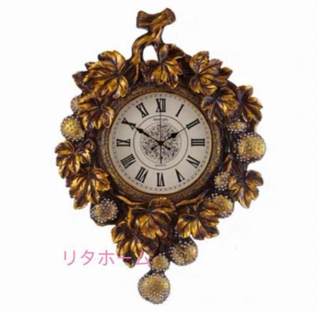 クロック クジャク壁掛け時計 かけ時計