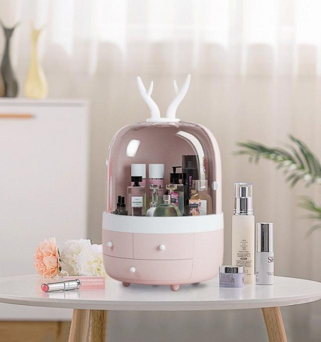 M8-2メイクボックス コスメボックス 化粧品収納ケース 小物収納ボックス.ピンク M8-2メイクボックス コスメボックス 化粧品収納ケース 小物収納