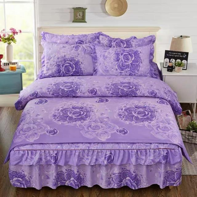 ワイドダブル ベッド用品4点セット ．寝具 ボックスシーツ 枕カバー掛け布団カバー ベッドカバー 別サイズあり