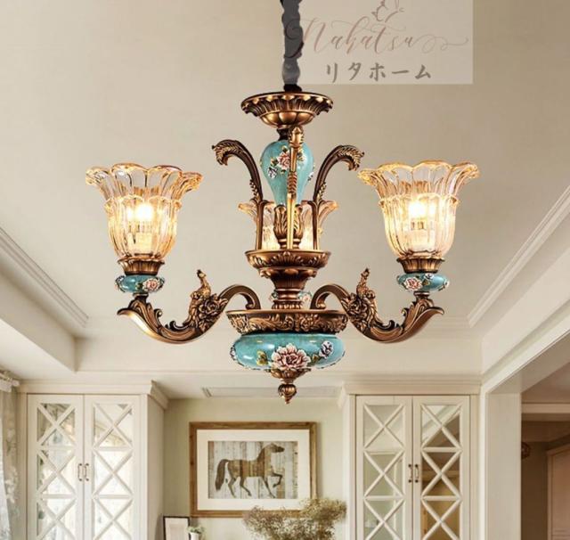 豪華天井照明 ペンダントライト．洋風照明．シャンデリア 北欧デザイン 3灯 電源直結タイプの通販は 124,740円