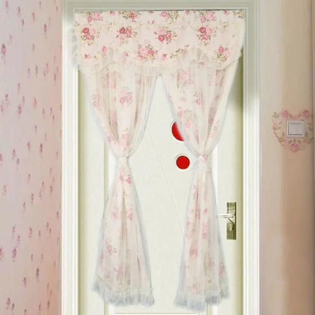 のれん ロング レース 姫系雑貨 ．暖簾 間切り レース シフォン 90x180の通販は