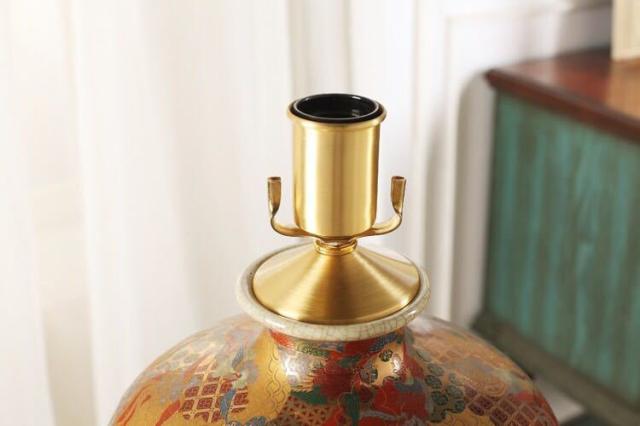 照明 陶器 テーブルランプ スタンドライト フロアライト 卓上スタンド A26972 琺瑯彩照明スタンドライト テーブルランプ デスクライト 卓上