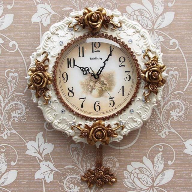 壁掛け時計 クロック．上品時計 振り子時計