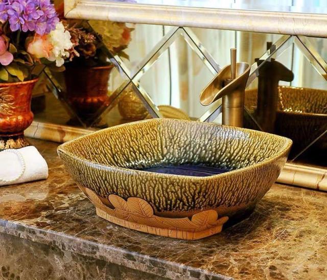 洗面ボウルセット 洗面ボール 陶器 手水鉢 手洗器 手洗い鉢 洗面器