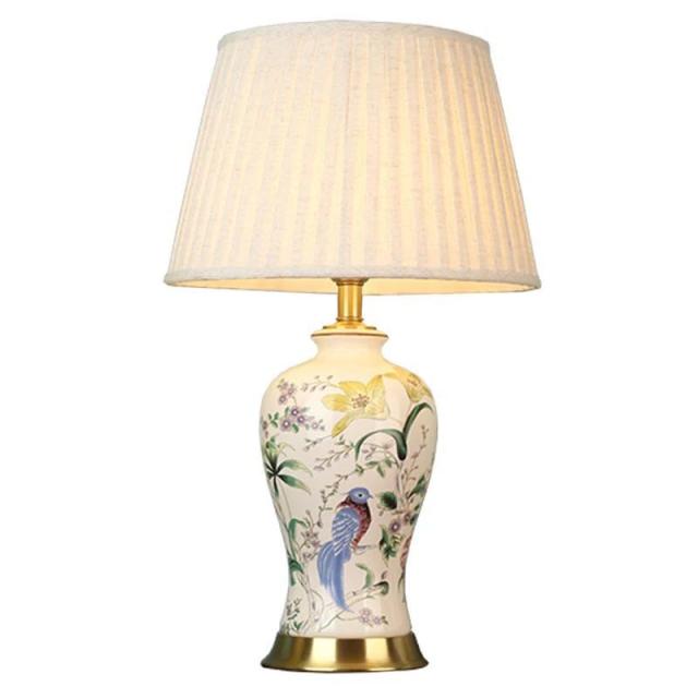 照明スタンドライト テーブルランプ デスクライト 卓上ステンド 高級陶器スタンド