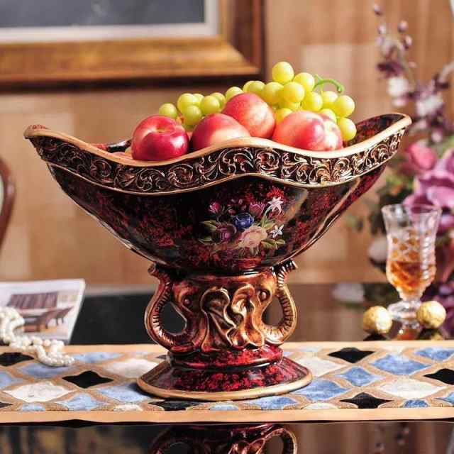 高級ガラス果物皿．盛り皿 お菓子皿、フルーツプレート花柄豪華～果物