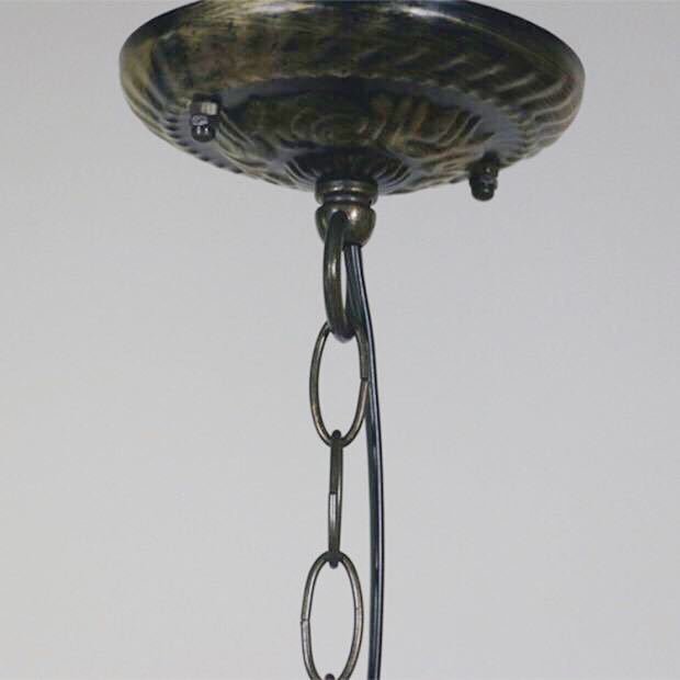 ステンドグラス．ペンダントライト豪華天井照明ステンドグラスランプ