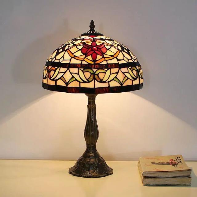 ステンドグラスランプ 卓上スタンド 豪華テーブルランプ 卓上照明