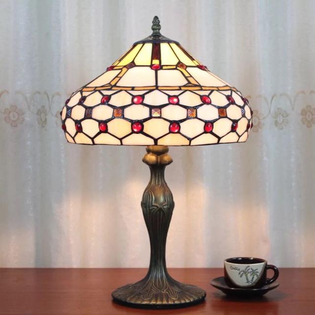 ステンドグラスランプ 卓上スタンド ．豪華テーブルランプ 卓上照明の通販は 55,539円