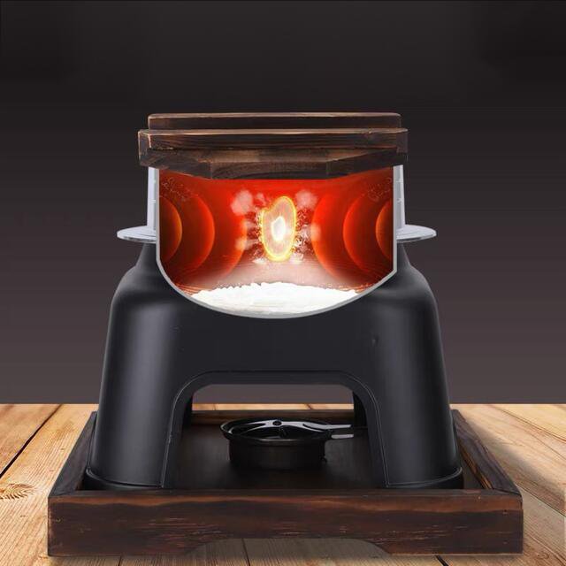 釜めし かまど セット （ １合 炊き用）１組（黒）