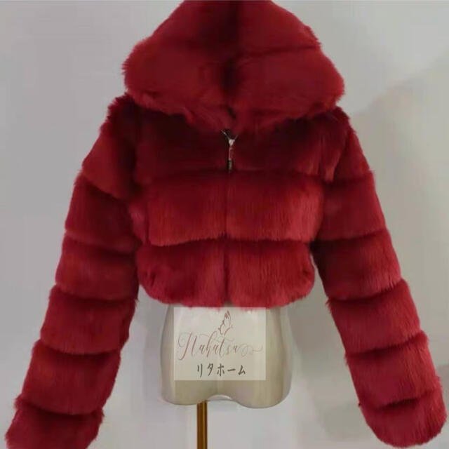 ファーコート 大きいサイズ S〜3XL選択 新品未使用 レディースファーコート