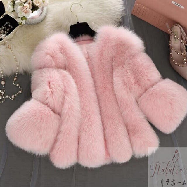 ファーコート 大きいサイズ S〜3XL選択 新品未使用 レディースファーコート