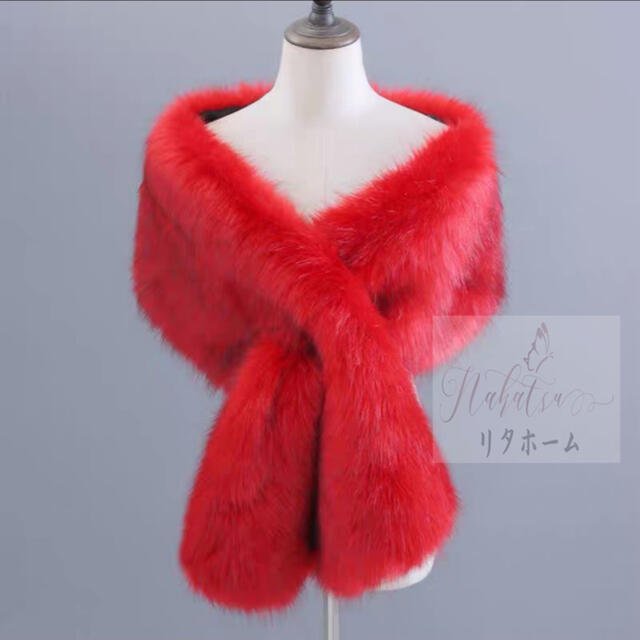 ケープ ．ファーショール ファーストール ボレロ 大判ストール 肩掛け