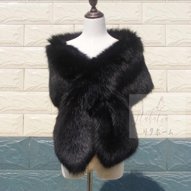 ケープ ．ファーショール ファーストール ボレロ 大判ストール 肩掛け