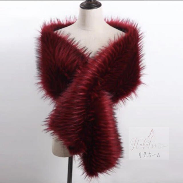 ケープ ．ファーショール ファーストール ボレロ 大判ストール 肩掛け