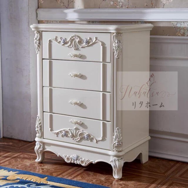 高級ベッドサイド用テーブル サイドテーブル 収納キャビネット 引き出しチェスト