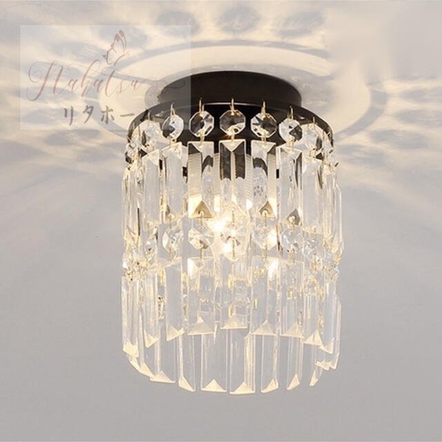 水晶シャンデリア LED ペンダントライ トランプ 天井照明 クリスタル  