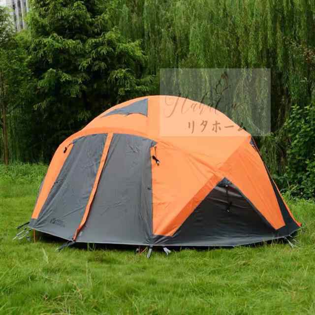 広いスペース★屋外テント 大型テント 8人用屋外ファミリー キャンプ装備