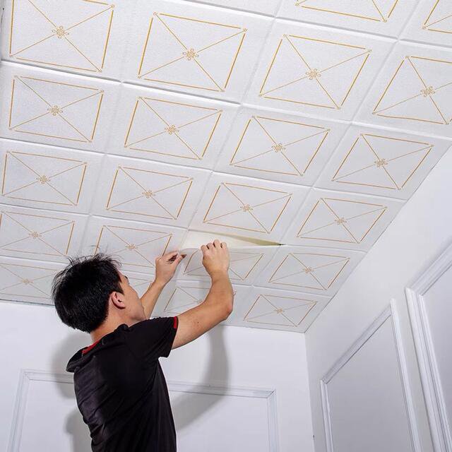 50枚 70cm×70cm 背景壁 3D立体レンガ模様壁紙 防水 汚い防止 50