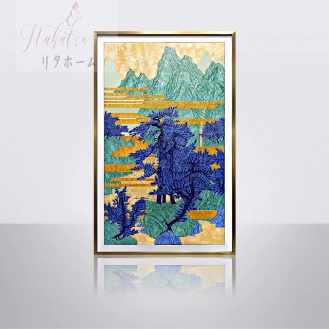 ガラス琺瑯彩 エナメル工芸品 高級琺瑯飾り絵 玄関 壁掛け 手作り 琺瑯絵美術品の通販は