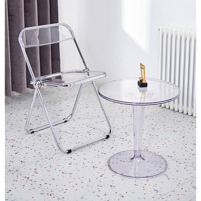 高級アクリルサイドテーブル コンソールテーブル玄関テーブル 花台 電話台