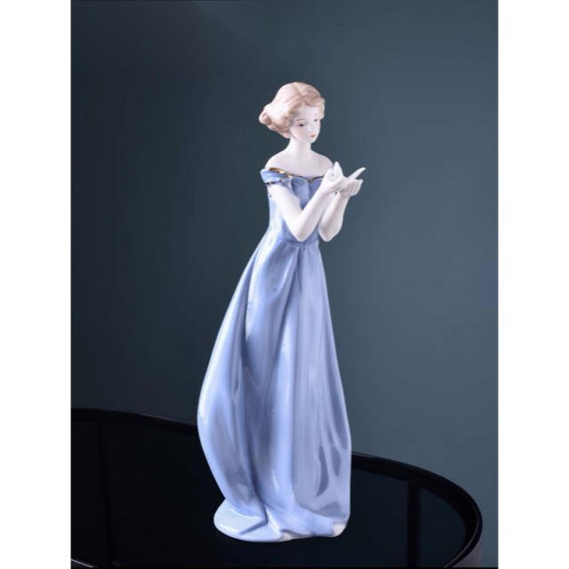 陶器 置物 西洋調陶器 北欧風磁器 陶器製人形 磁器製品 ．手作り．部屋飾りの通販は 15,503円