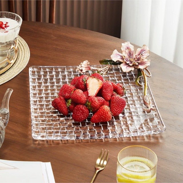 高級果物皿　盛り皿 お菓子皿、フルーツプレート 花柄豪華〜果物カゴ お菓子鉢 高級果物皿 盛り皿 お菓子皿、フルーツプレート 豪華 果物カ