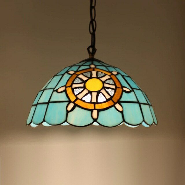 ステンドグラス ペンダントライト豪華天井照明ステンドグラスランプ ガラス工芸品 電源直結タイプ