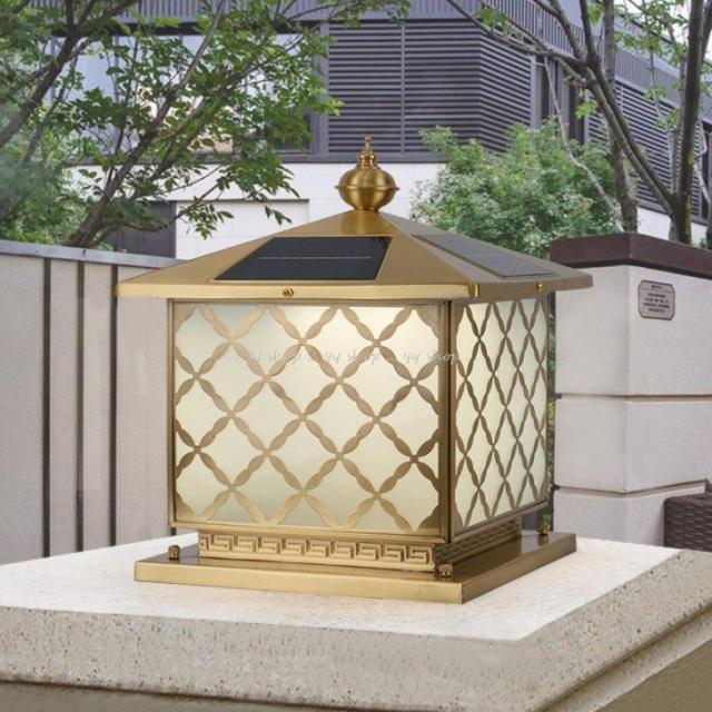 1020OUP77-1銅.ソーラーライト.ガーデンライト ポールライト 庭園灯 屋外用照明の通販は 51,678円