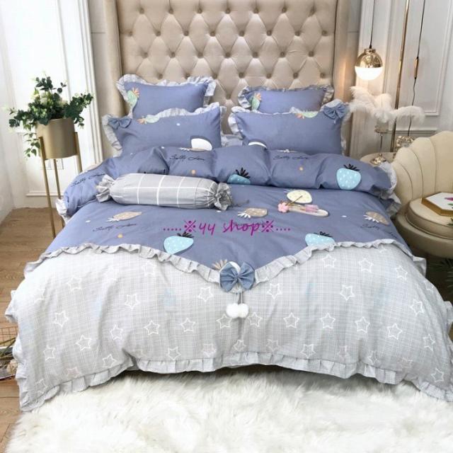 1120BS11-2新品 高級ワイドダブル ベッド用品4点セット 寝具 ボックスシーツ 枕カバー掛け布団カバー ベッドカバー