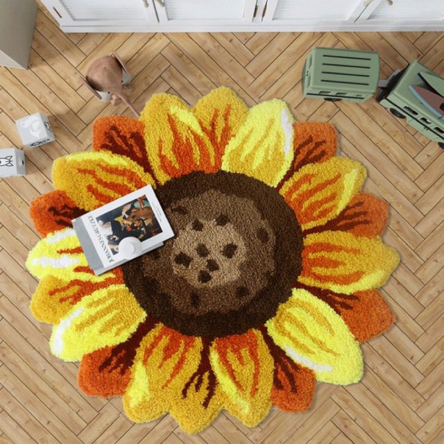 ラグマット リビングマット 玄関マット．カーペット．お風呂マット 向日葵雑貨の通販は 11,226円