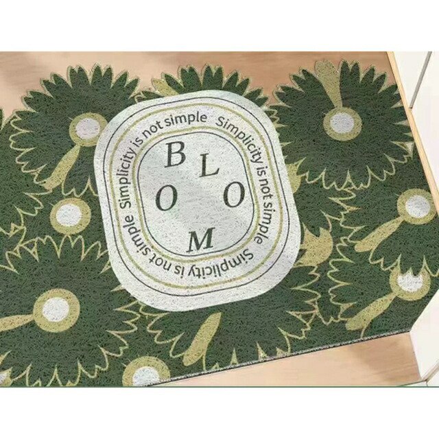 ラグマット 泥落とし 洗える 玄関マット 屋外 屋内 カーペット 花柄