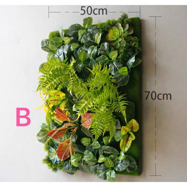 壁飾り 人工観葉植物 壁掛けインテリア ディスプレイ壁掛けミックスグリーン 造花